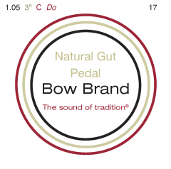 Bow Brand pedal natural gut derde octaaf #17 C 