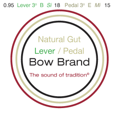Bow Brand lever natural gut third octave #18 B