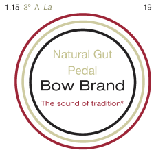 Bow Brand pedal natural gut third octave #19 A