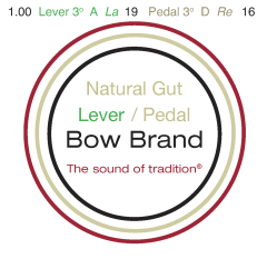 Bow Brand lever natural gut third octave #19 A