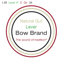 Bow Brand lever natural gut vierde octaaf #24 C 