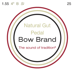Bow Brand pedal natural gut vierde octaaf #25 B