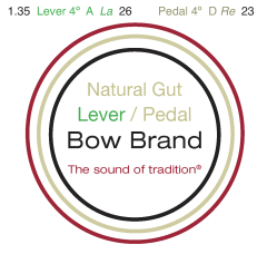 Bow Brand lever natural gut fourth octave #26 A