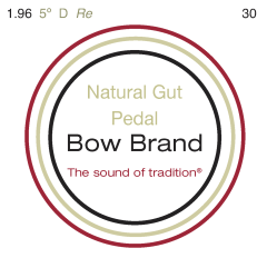 Bow Brand pedal natural gut vijfde octaaf #30 D