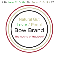 Bow Brand lever natural gut fifth octave #30 D