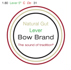 Bow Brand lever natural gut fifth octave #31 C 
