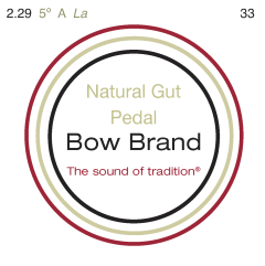 Bow Brand pedal natural gut vijfde octaaf #33 A