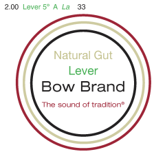 Bow Brand lever natural gut vijfde octaaf #33 A