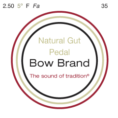 Bow Brand pedal natural gut vijfde octaaf #35 F
