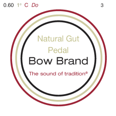 Bow Brand pedal natural gut eerste octaaf #3 C 