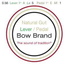 Bow Brand lever natural gut first octave #5 A