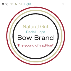 Bow Brand pedal natural gut light eerste octaaf #5 A