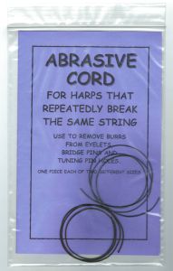 Schuurdraad tegen repeterende snarenbreuk (abrasive cord)
