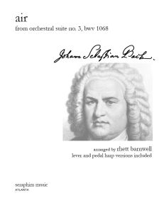 Bach, J.S. - Air - orchestral suite 3 BWV1068, arr. Barnwell