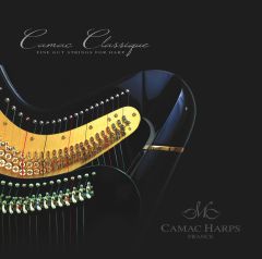 Camac Classique third octave, pedal harp 20G, lever harp 16G