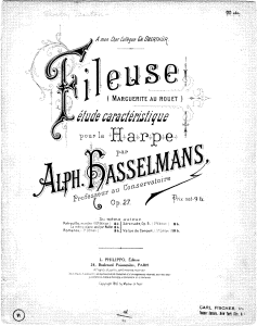 Hasselmans, Alphonse - Fileuse Op. 27