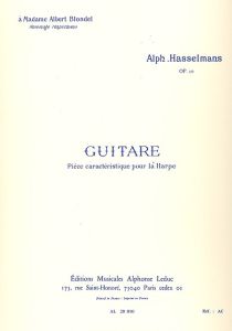 Hasselmans, Alphonse - Guitare Op. 50