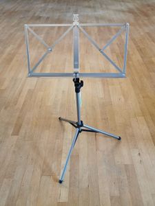 Folding music stand - solid model - nickel