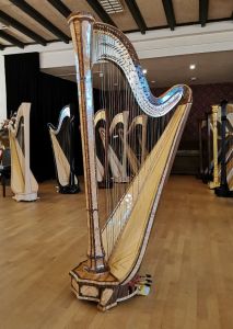 Stringing diagram Salvi 47 string pedal harps full Sipario Gold Gut