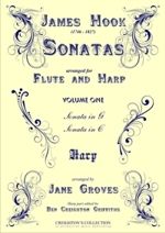 Hook, James - James Hook Sonatas for flute and harp vol. 1 - arr.  Jane Groves