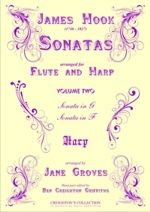 Hook, James - James Hook Sonatas for flute and harp vol. 2 - arr.  Jane Groves