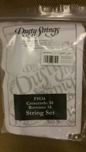 Compl. snarenset voor Dusty Strings Rav. 34, Cresc. nylon